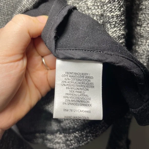 Eileen Fisher Women’s Black Grey Tweed Boxy Full zip Blazer Cardigan in 1X - Picture 7 of 9